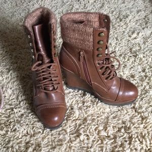 Wedge booties